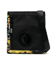 Versace Jeans Kuriertasche mit Logo-Patch Schwarz