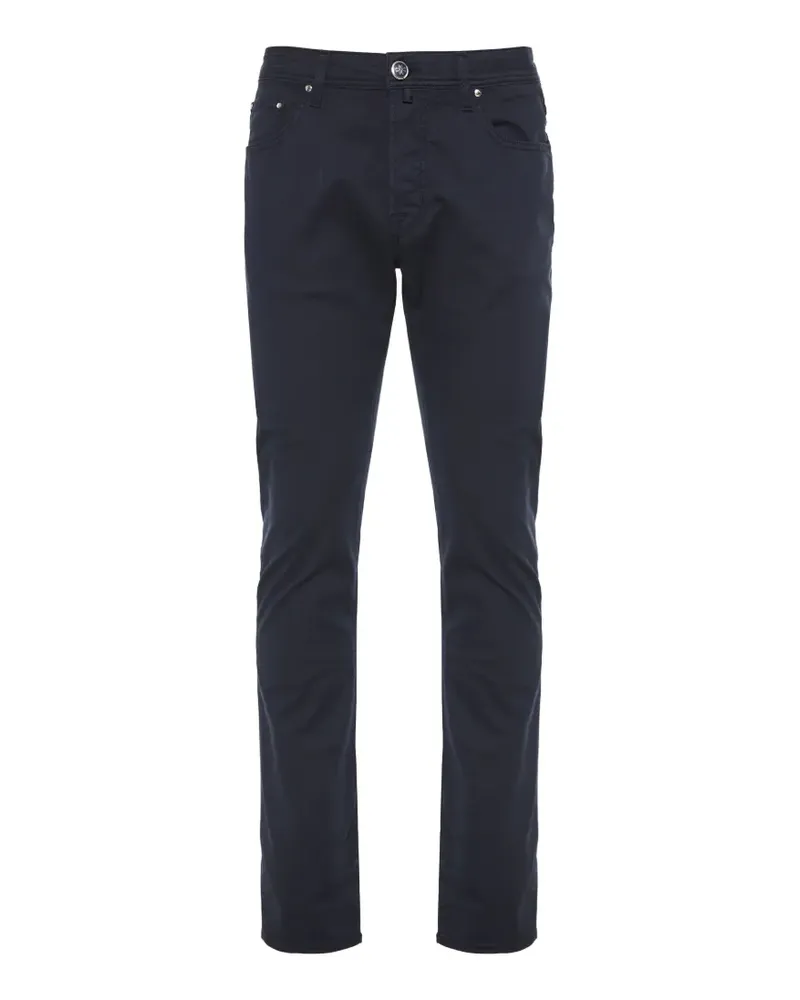 Jacob Cohën Bard Hose mit Logo-Patch - Blau Blau