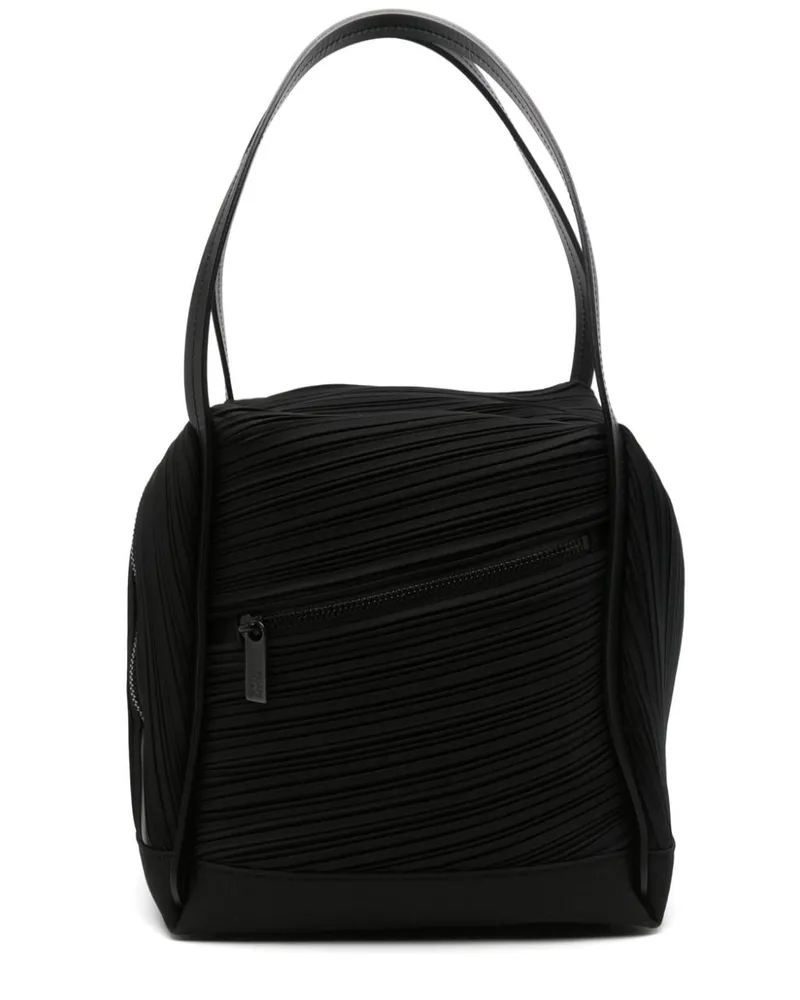 Issey Miyake Tote Bag mit Faltendetail Schwarz