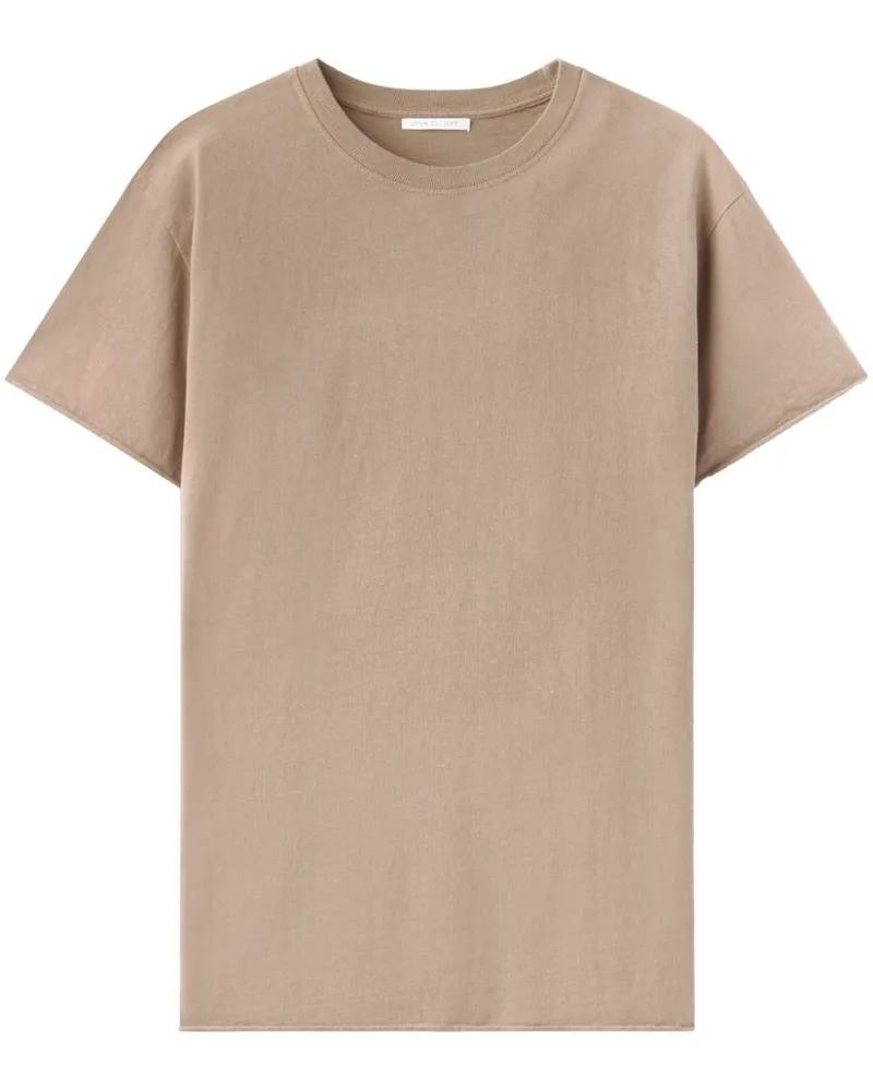 John Elliott + Co T-Shirt mit rundem Ausschnitt Nude