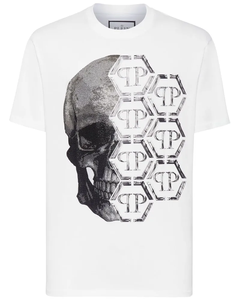 Philipp Plein T-Shirt mit grafischem Print - Weiß Weiß