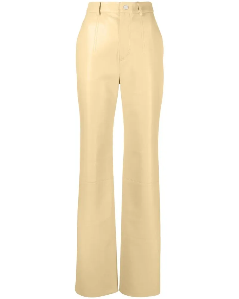 Nanushka Gerade Hose mit hohem Bund - Nude Nude