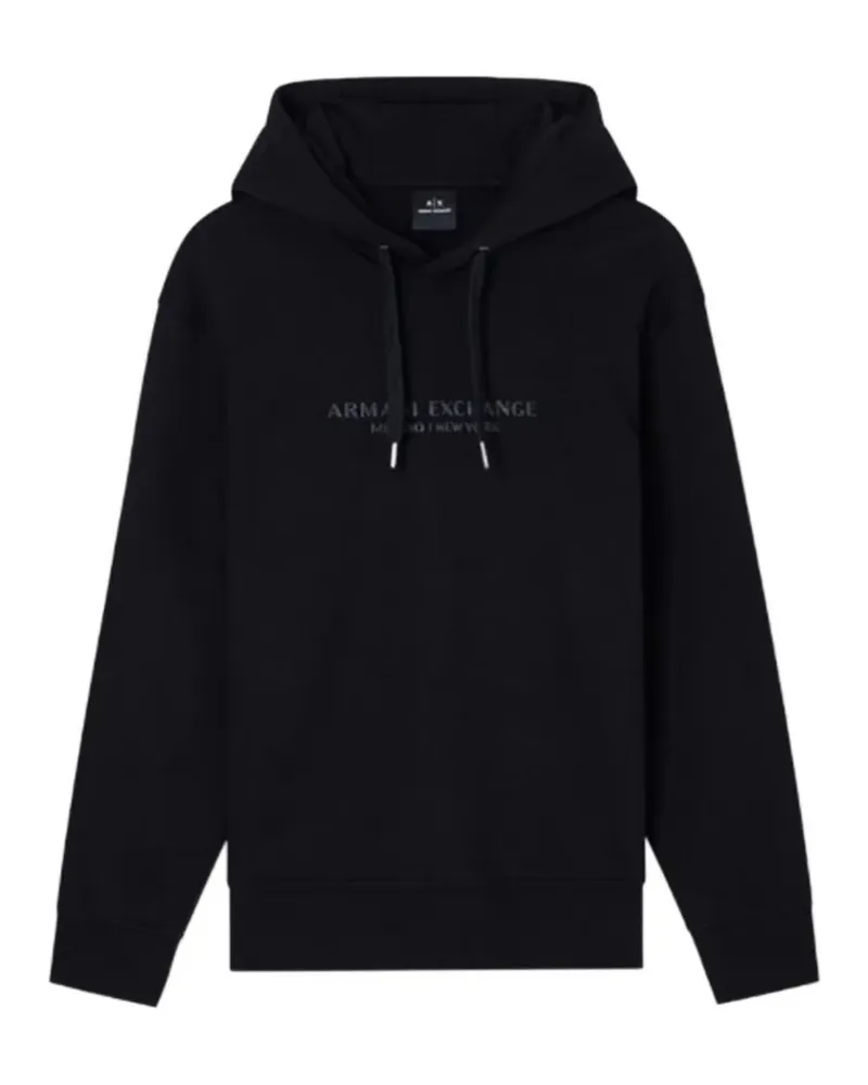 Armani Exchange logo-detail hoodie - Schwarz Schwarz