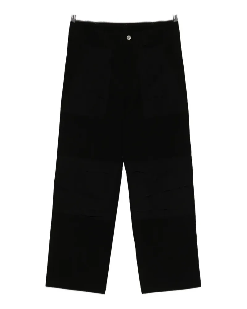 individual sentiments panelled trousers - Schwarz Schwarz
