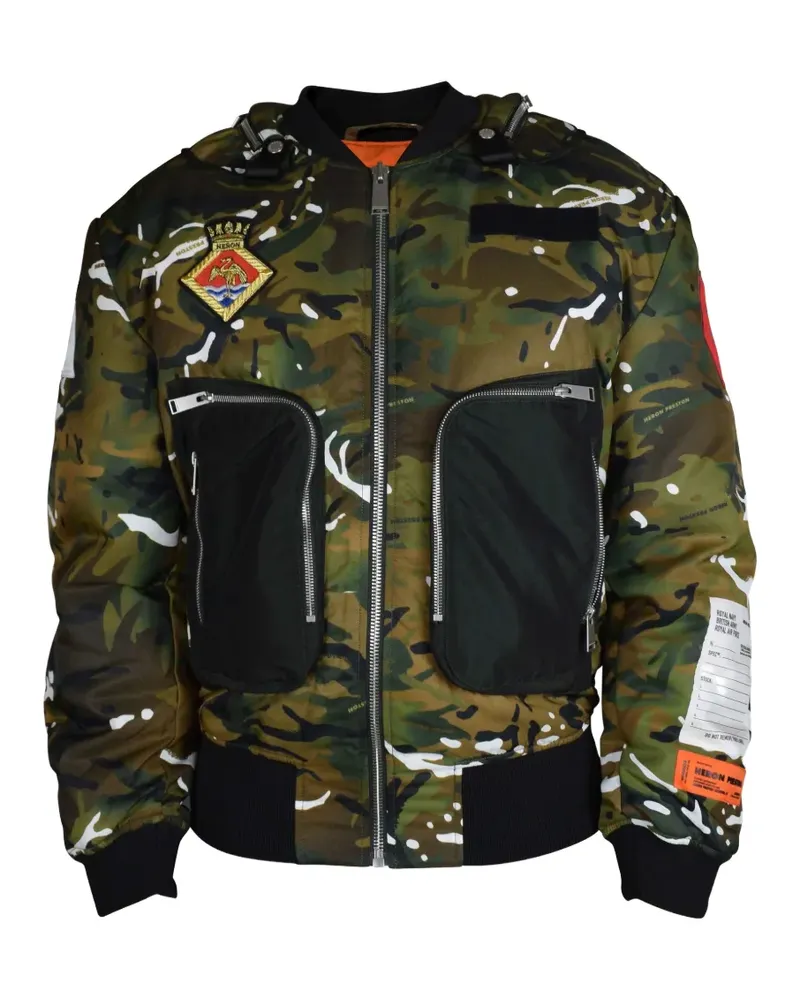 Heron Preston Bomberjacke mit Camouflage-Print - Braun Braun