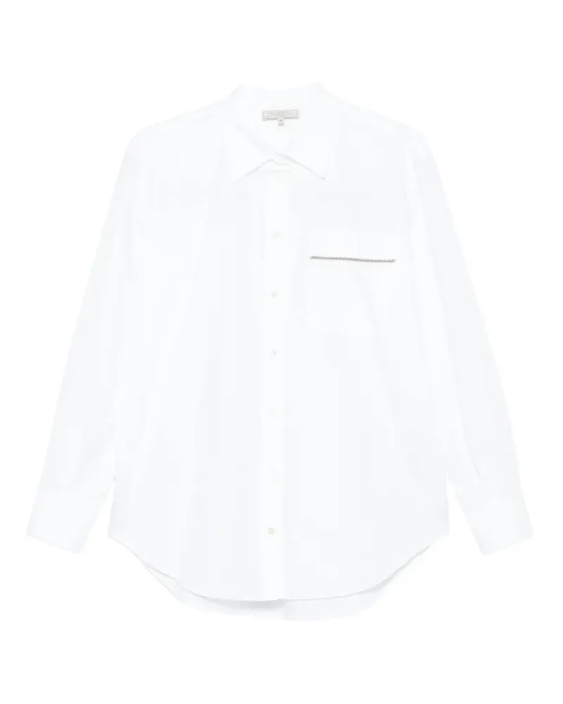 Antonelli Firenze embellished-pocket shirt - Weiß Weiß