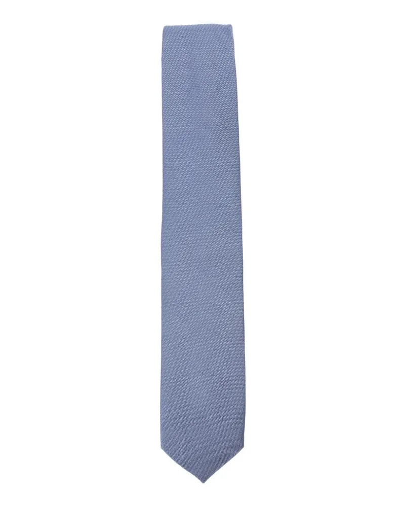 Corneliani textured tie - Blau Blau