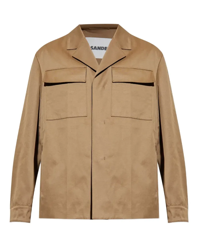 Jil Sander Jacke mit Klappentasche - Braun Braun