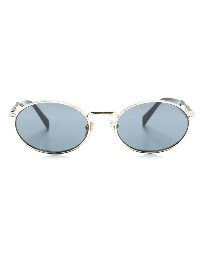 Prada Sonnenbrille mit ovalem Gestell - Gold Gold