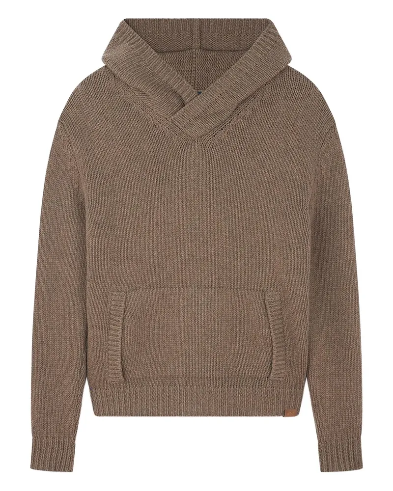 Paul & Shark Klassischer Hoodie - Braun Braun