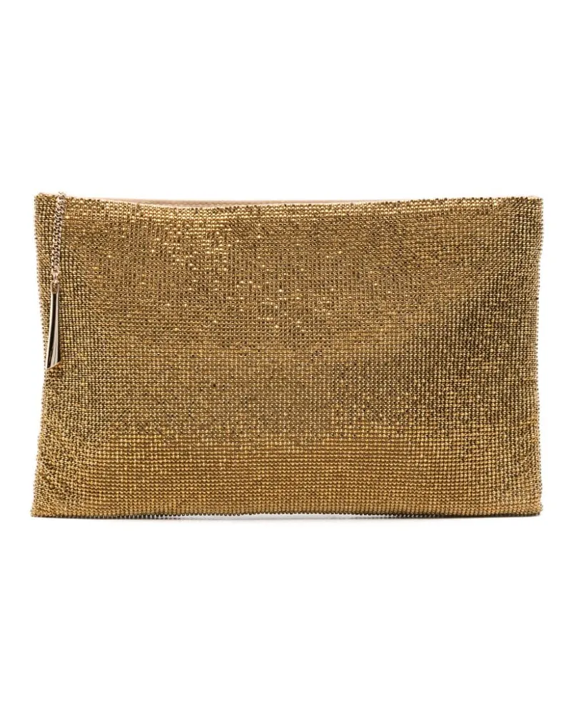 Benedetta Bruzziches La Luisa Clutch mit Strass Gold