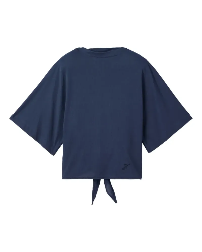 Jacquemus Moisson T-Shirt mit offenem Rücken - Blau Blau