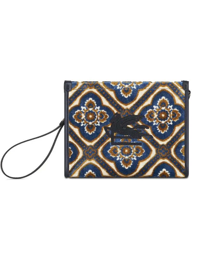 Etro Handtasche mit Jacquardmuster Nude