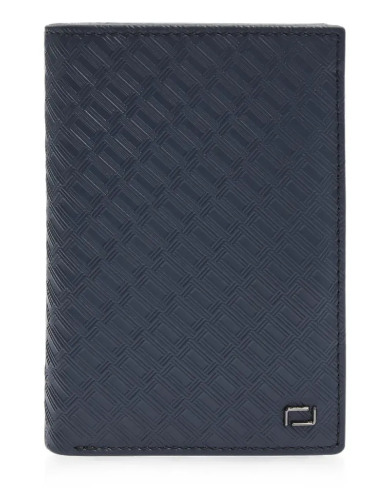 Lancel Leon Portemonnaie mit Logo-Prägung - Blau Blau