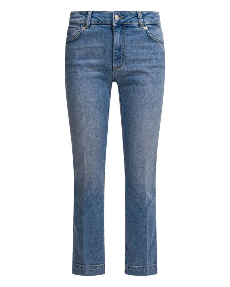 SPORTMAX Jeans mit Logo-Patch - Blau Blau