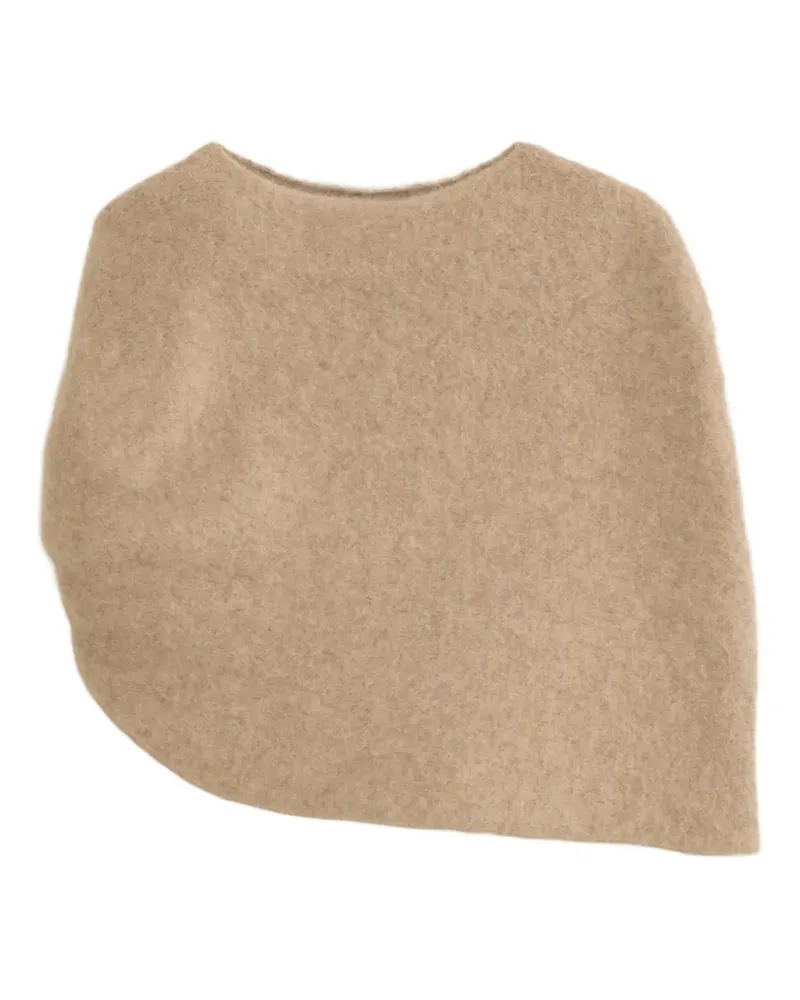 Lauren Manoogian Geknoteter Schal mit rundem Ausschnitt - Nude Nude