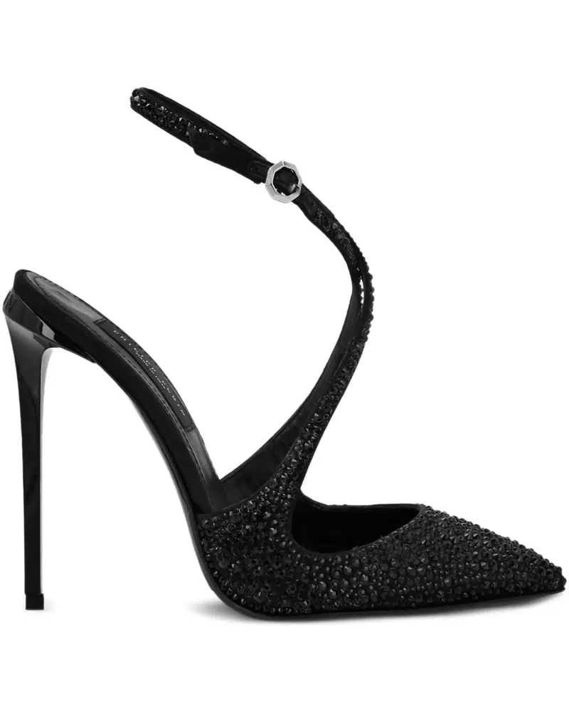 Philipp Plein Pumps mit Kristallen - Schwarz Schwarz