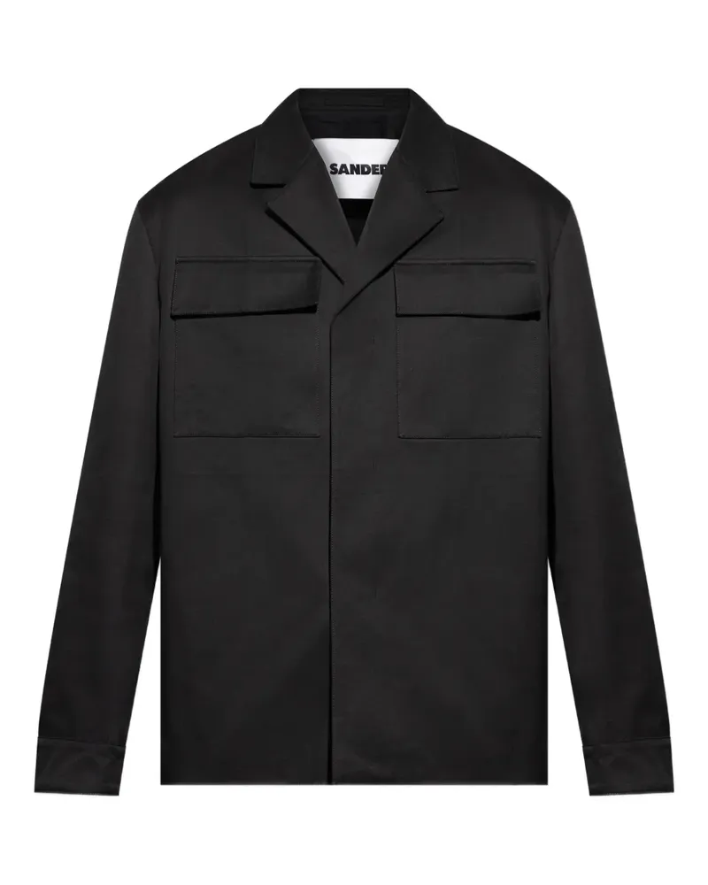 Jil Sander Jacke mit Knopfleiste - Schwarz Schwarz
