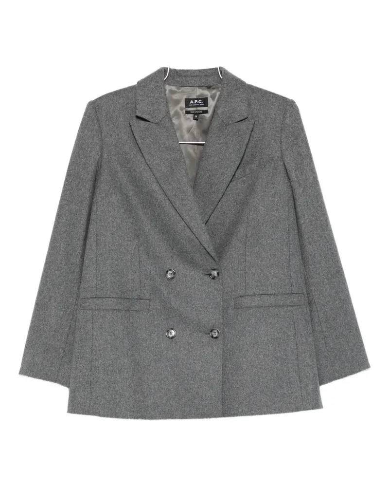 A.P.C. double-breasted blazer - Grau Grau