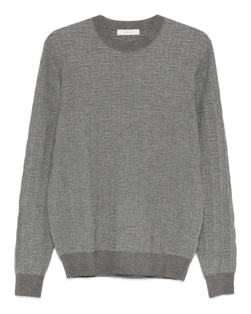 Diktat crew-neck sweater - Grau Grau