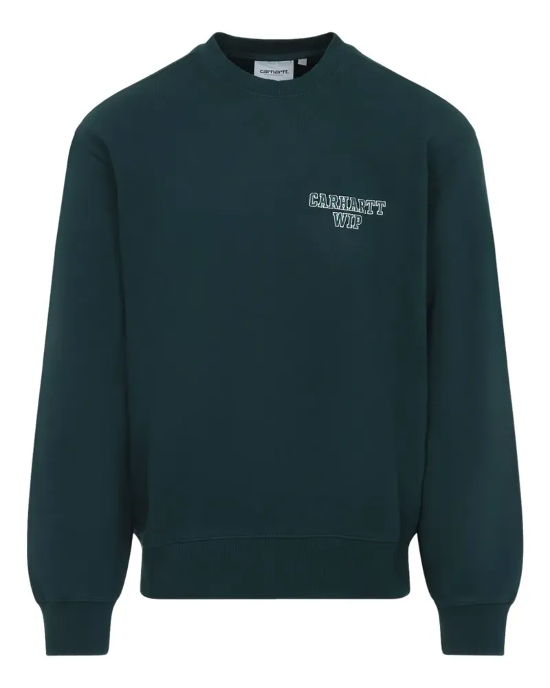 Carhartt WIP Sweatshirt mit Logo-Stickerei - Grün Grün