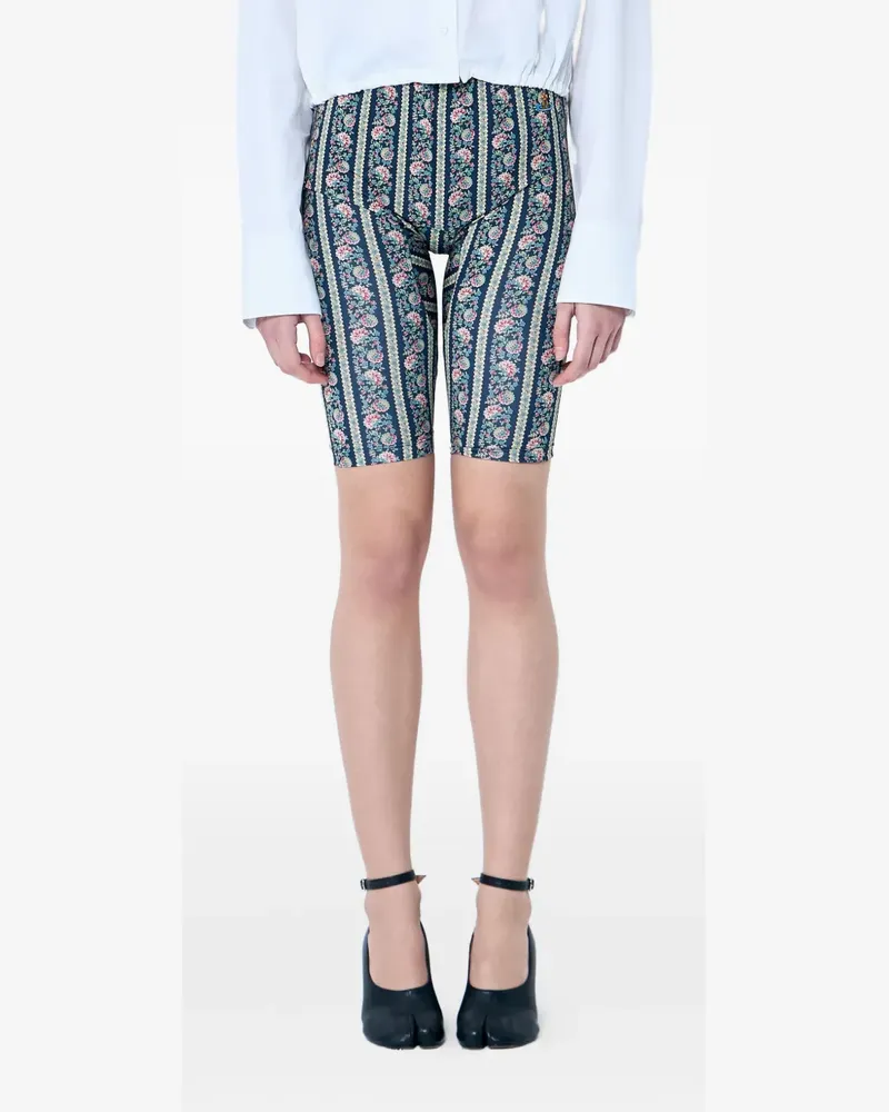 Vivienne Westwood Shorts mit Blumen-Print - Blau Blau