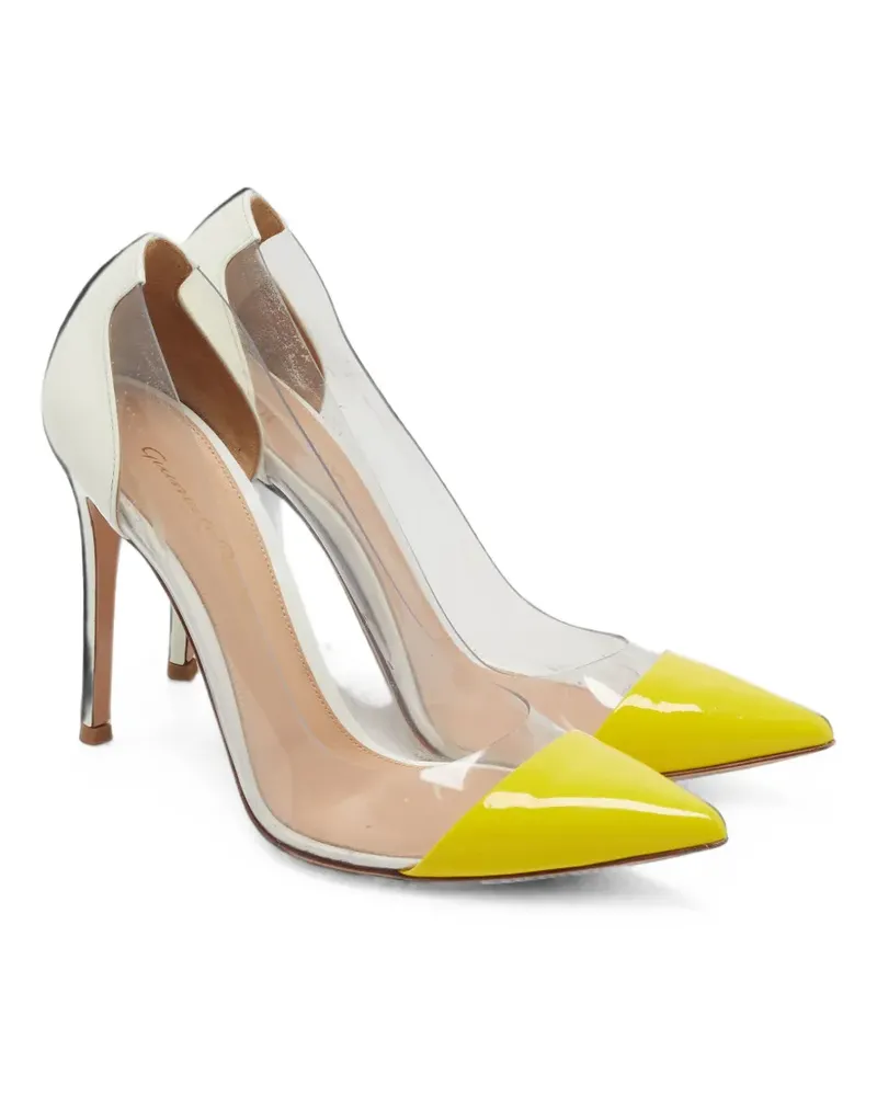 Gianvito Rossi Pumps mit spitzer Kappe 70mm - Weiß Weiß
