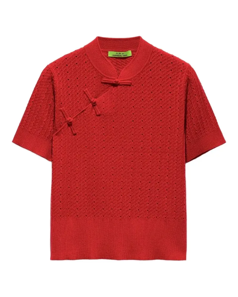 Shanghai Tang Qipao knitted top - Rot Rot