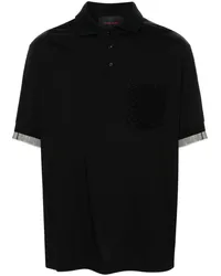 Simone Rocha Poloshirt mit Kordelspitze Schwarz