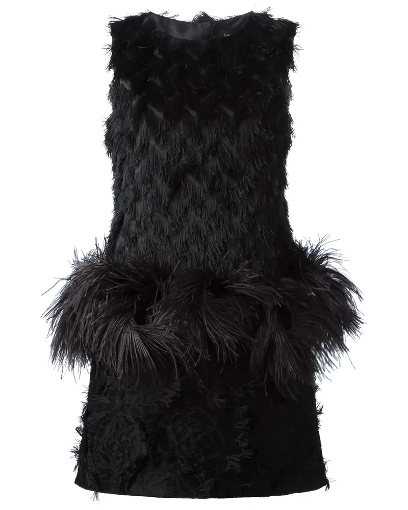 Lanvin feather dress - Schwarz Schwarz