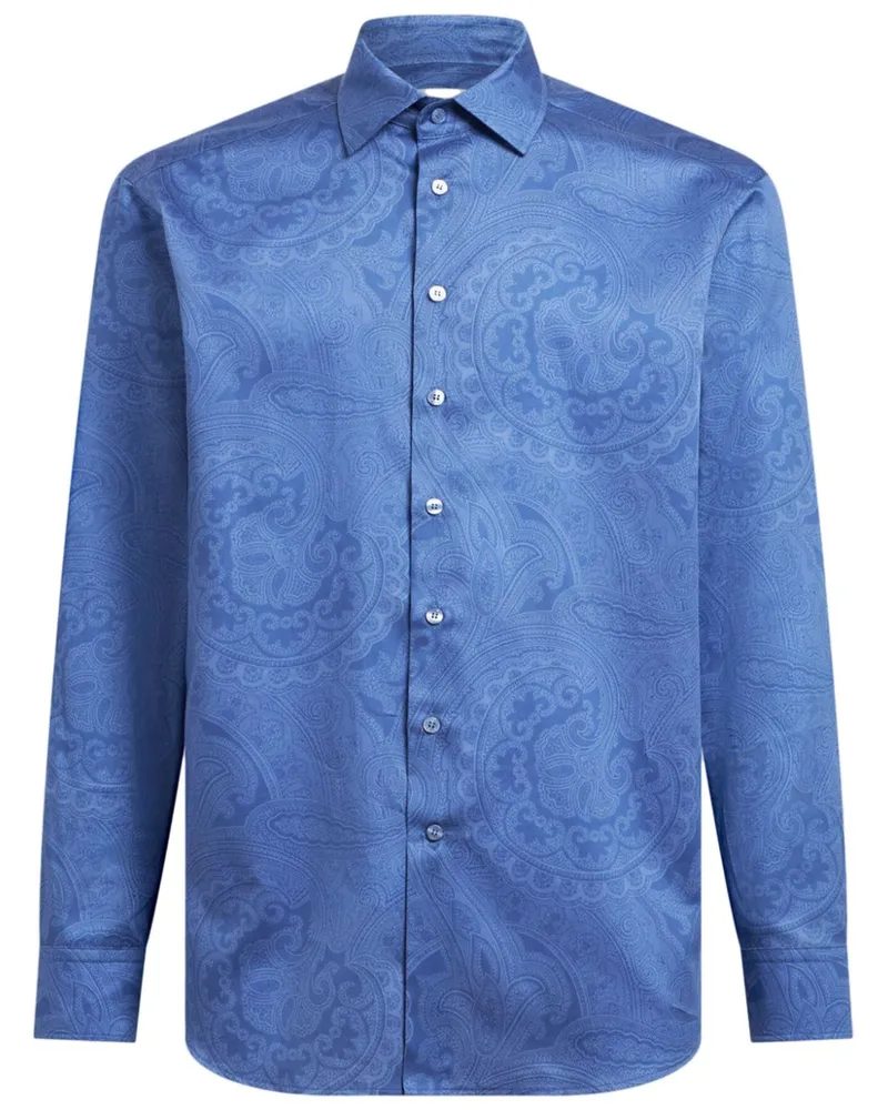Etro Hemd mit Paisley-Print - Blau Blau