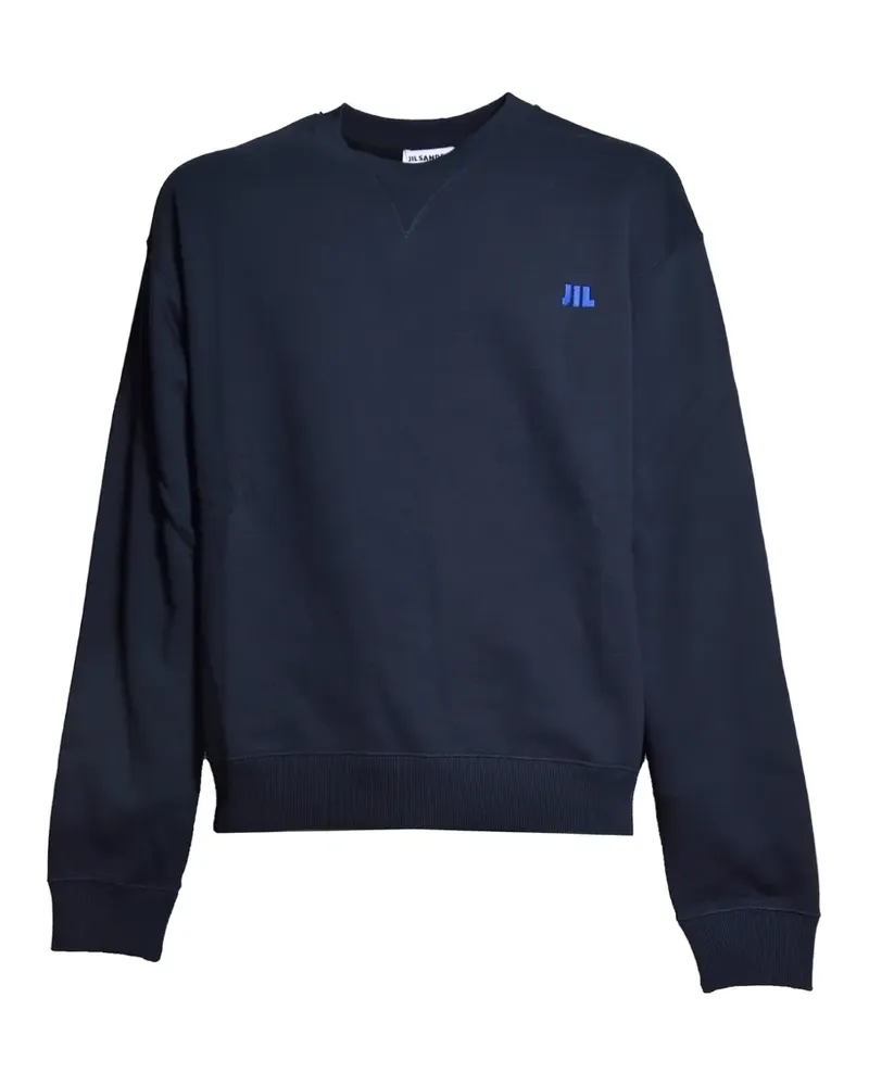Jil Sander cotton terry crew-neck sweatshirt - Blau Blau