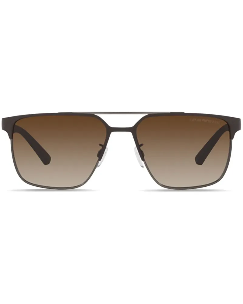 Emporio Armani Matte Sonnenbrille - Braun Braun