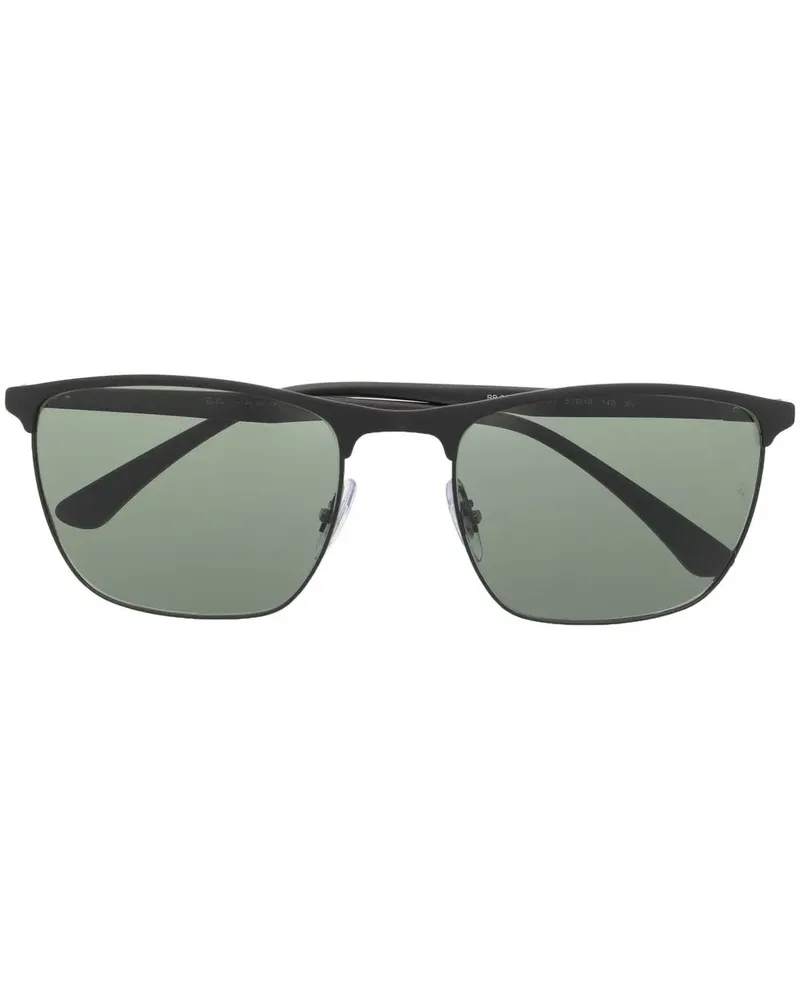Ray Ban Sonnenbrille mit eckigem Gestell - Grau Grau