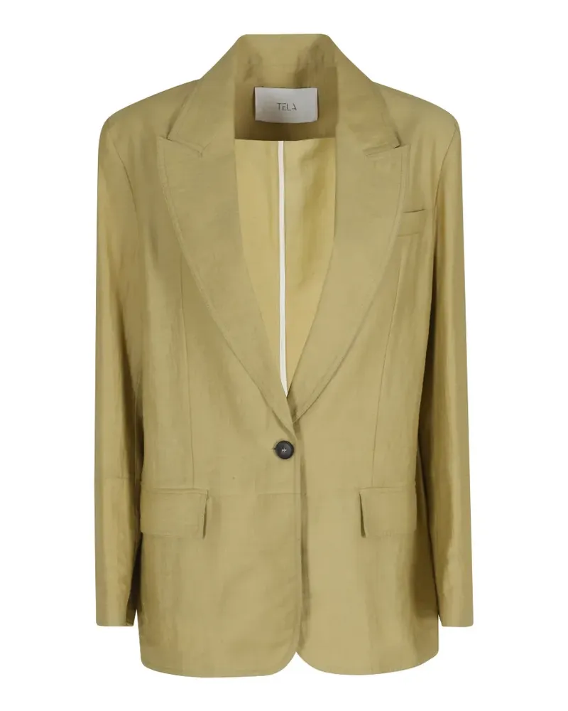 TELA Golden single-breasted blazer - Grün Grün