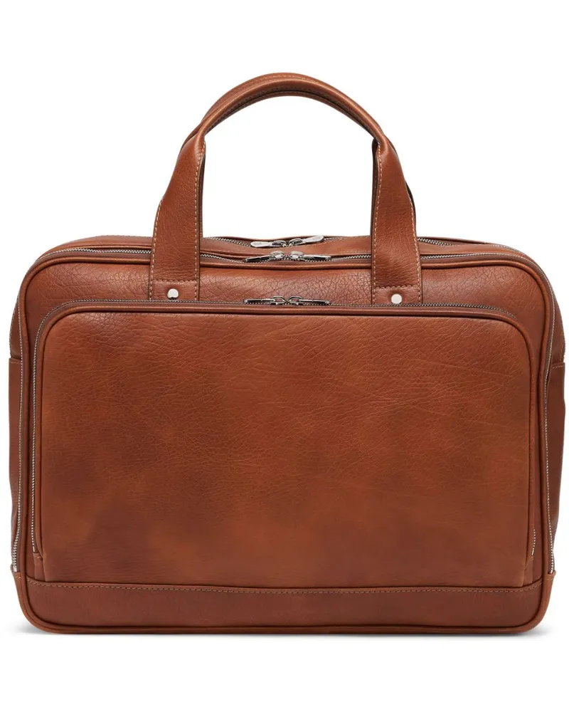 Brunello Cucinelli Aktentasche aus Leder - Braun Braun