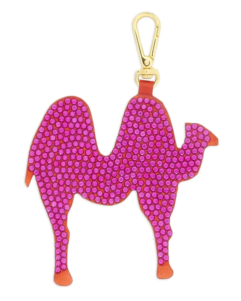 Marni animal-alphabet rhinestone charm - Rosa Rosa