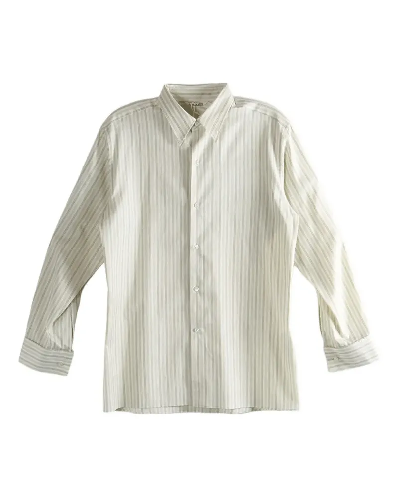 AURALEE Gestreiftes Hemd - Nude Nude