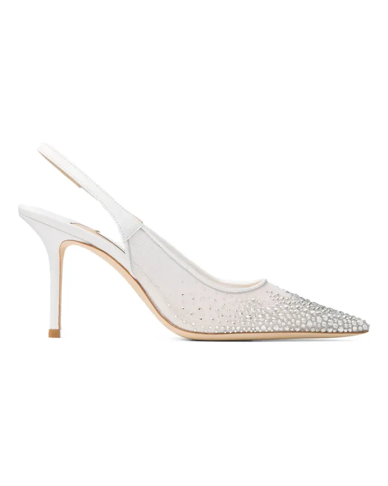 Jimmy Choo Love Pumps mit Kristallen - Weiß Weiß