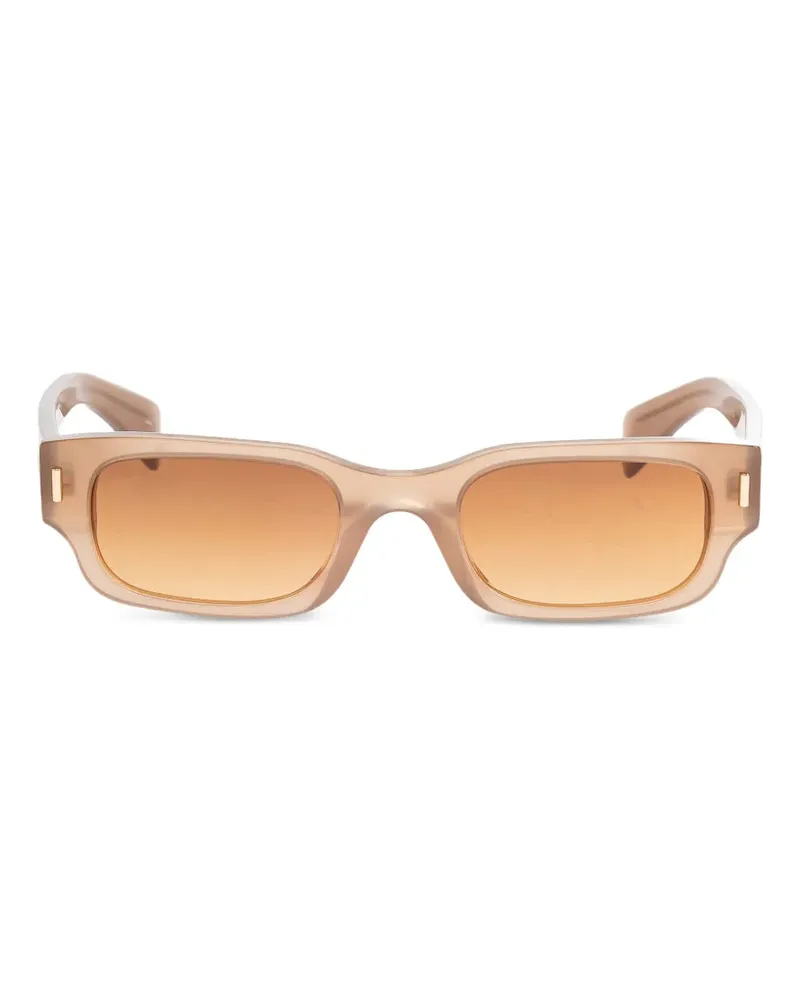 Alexander McQueen T-Bar Rivet Panthos sunglasses - Nude Nude