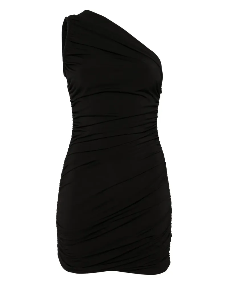 Michael Kors Einschultriges Minikleid - Schwarz Schwarz