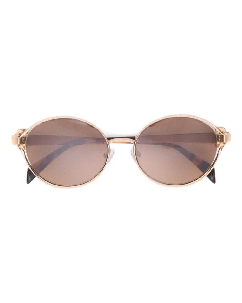 Maje flower round-frame sunglasses - Gold Gold