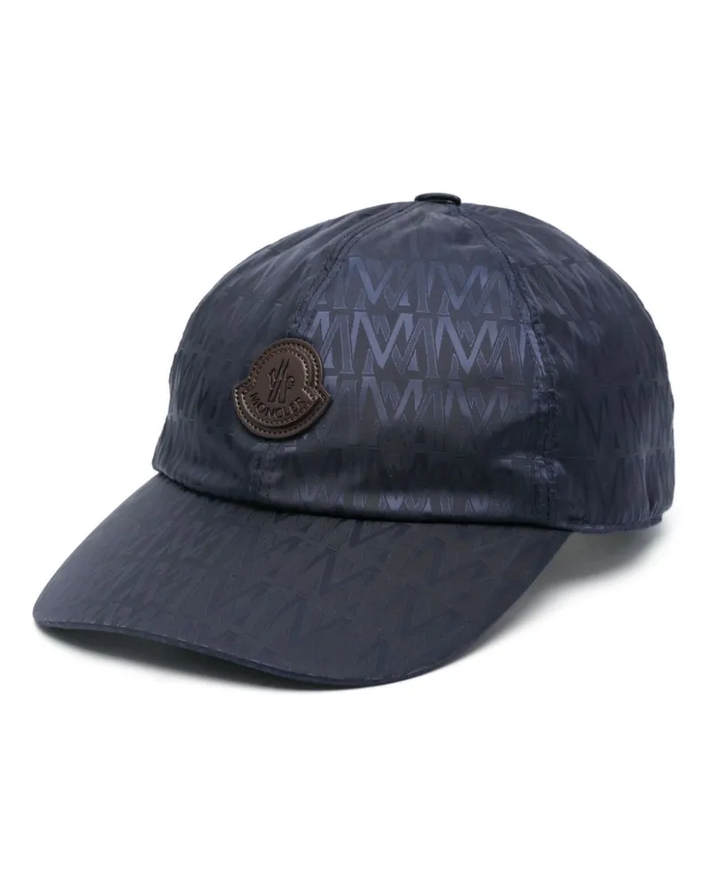 Moncler Baseballkappe aus Logo-Jacquard - Blau Blau