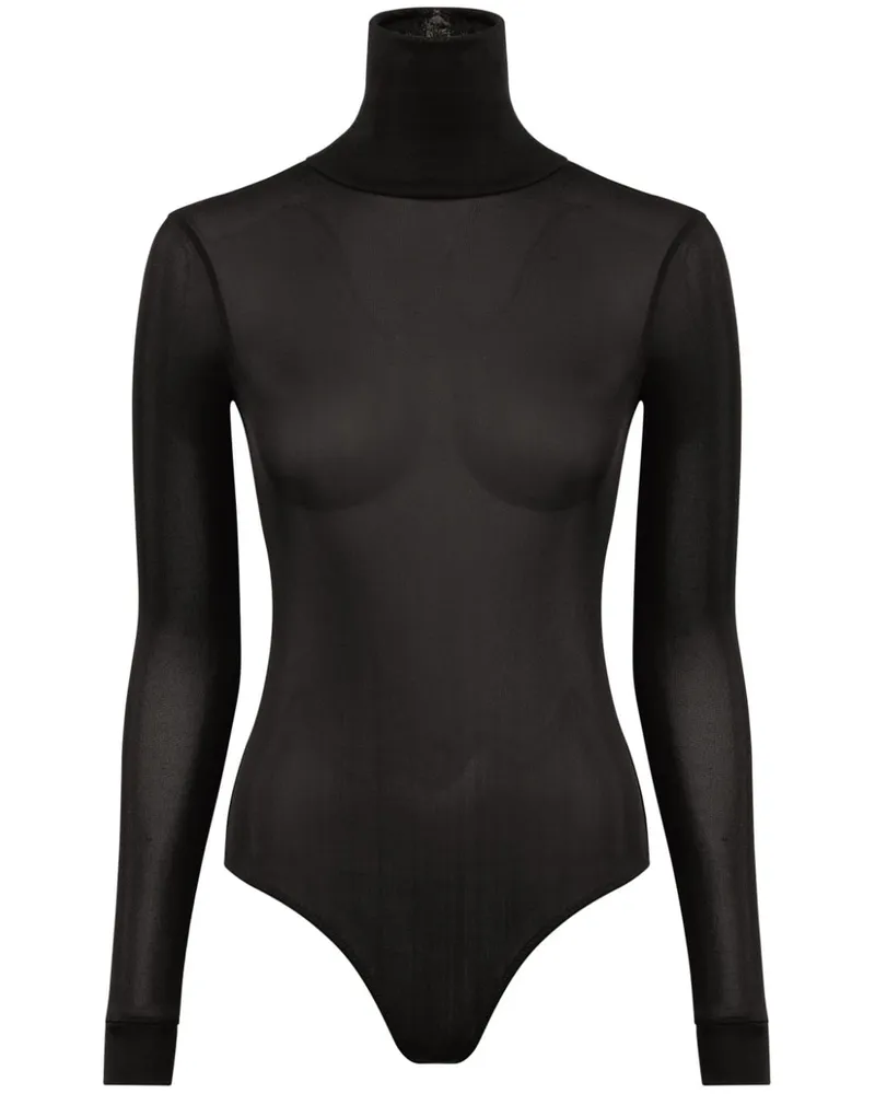 Maison Margiela Body mit Rollkragen Schwarz