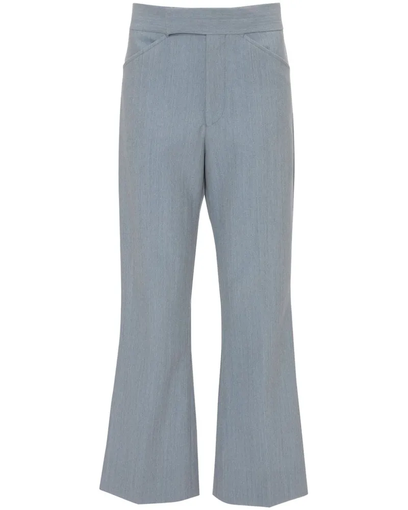 Victoria Beckham Ausgestellte Cropped-Hose - Blau Blau
