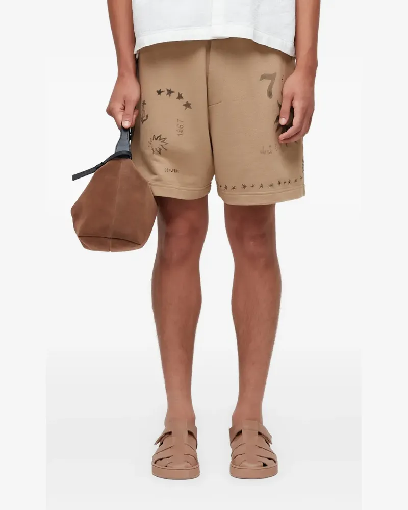 Osklen Elementos Twill-Shorts - Nude Nude