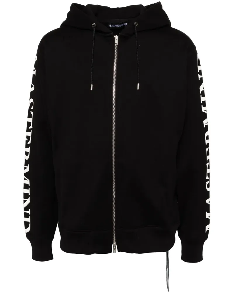 Mastermind World Hoodie mit Logo-Print - Schwarz Schwarz