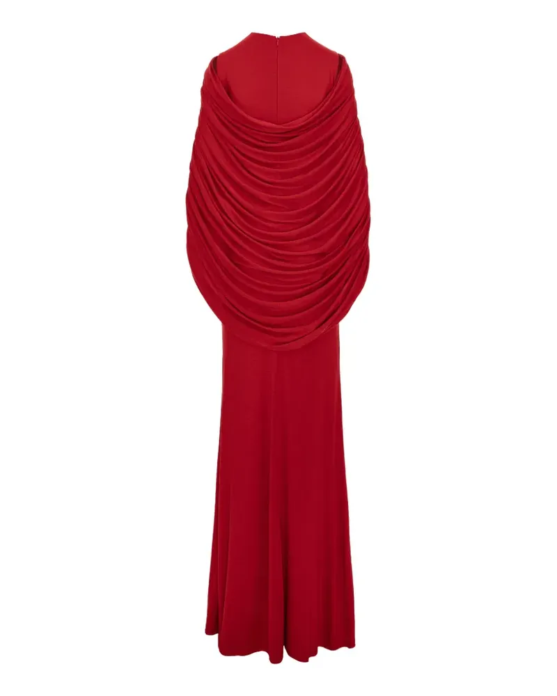 Seen Users Drapiertes Fallen Angel Abendkleid - Rot Rot