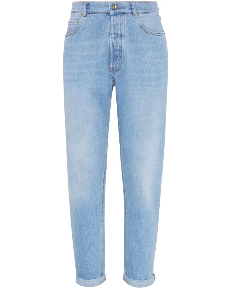 Brunello Cucinelli Klassische Tapered-Jeans - Blau Blau