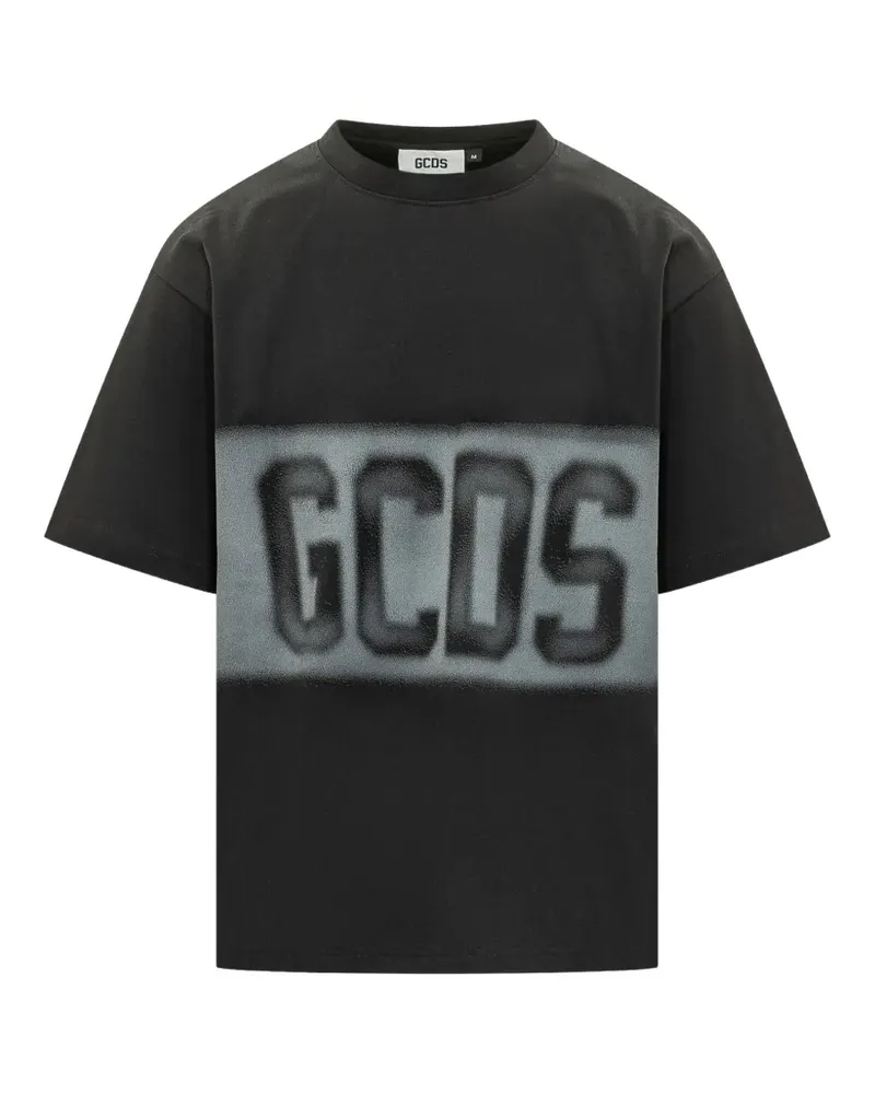 GCDS T-Shirt mit Logo-Print - Schwarz Schwarz